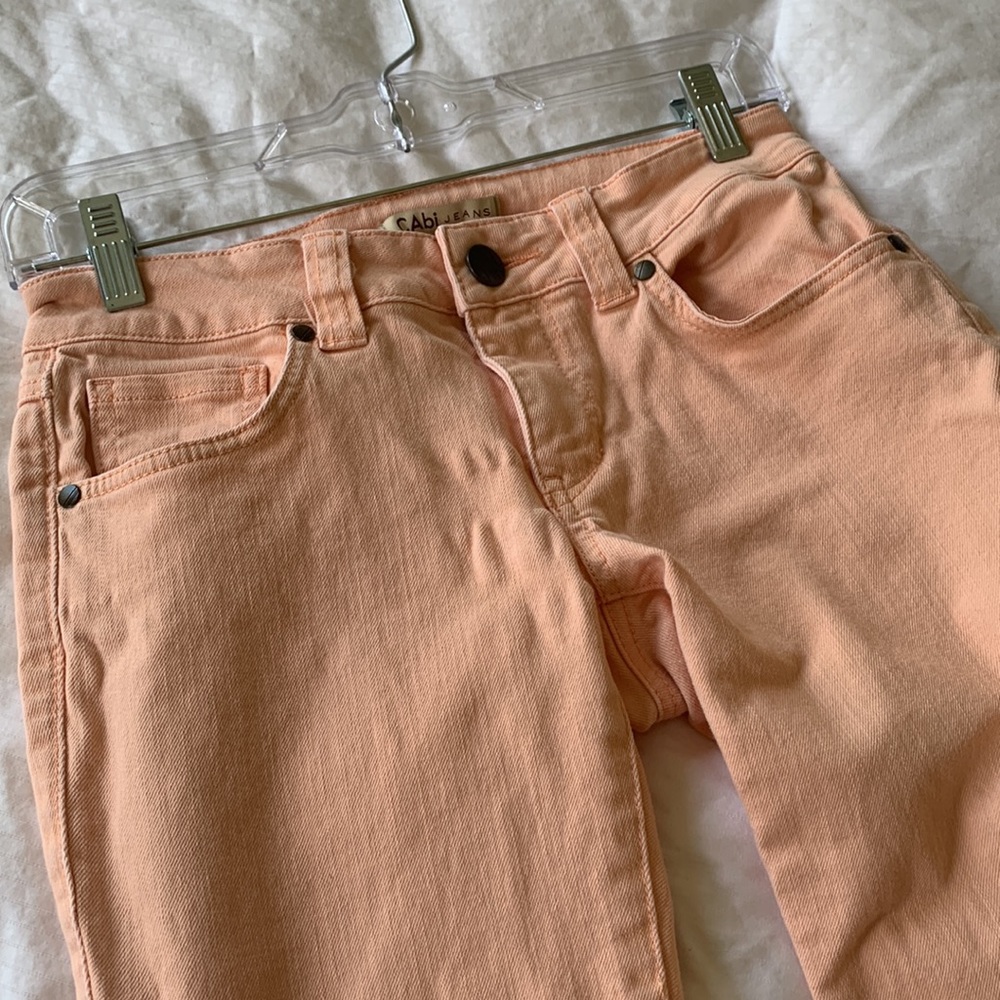 CAbi peach crop jeans 🍑.